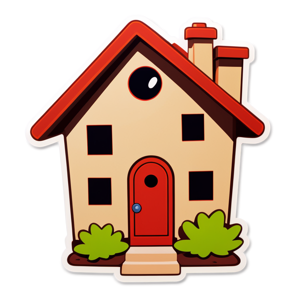 Cute Foreclosure Sticker