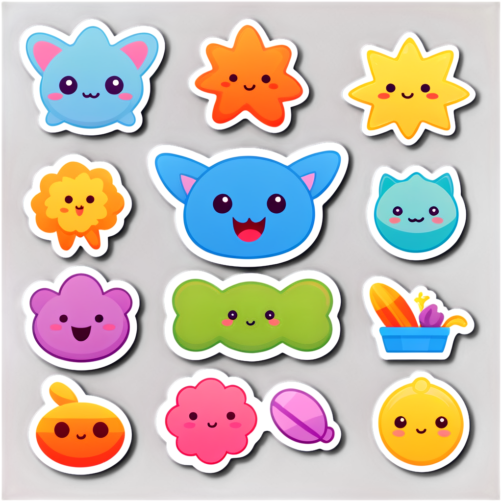 Cute Forms Sticker