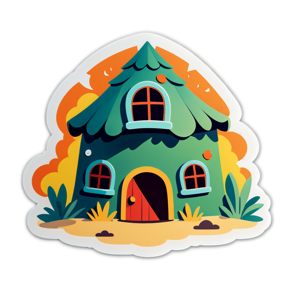 Cute Fort Sticker