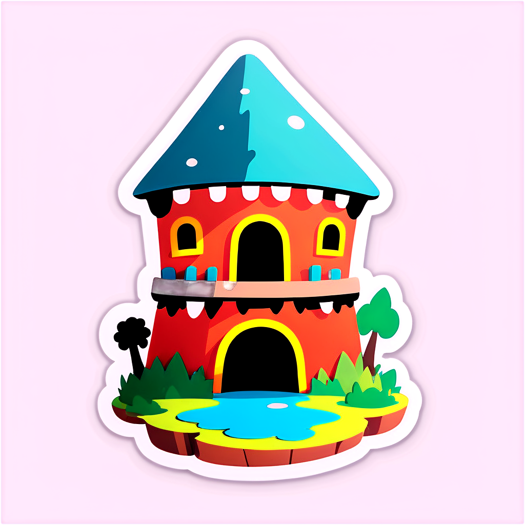 Cute Fort Sticker