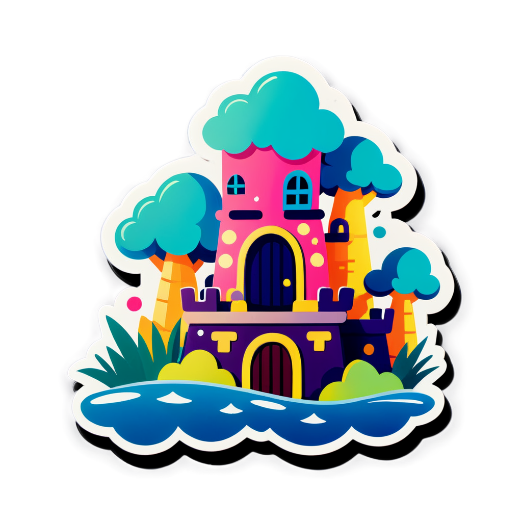 Cute Fort Sticker