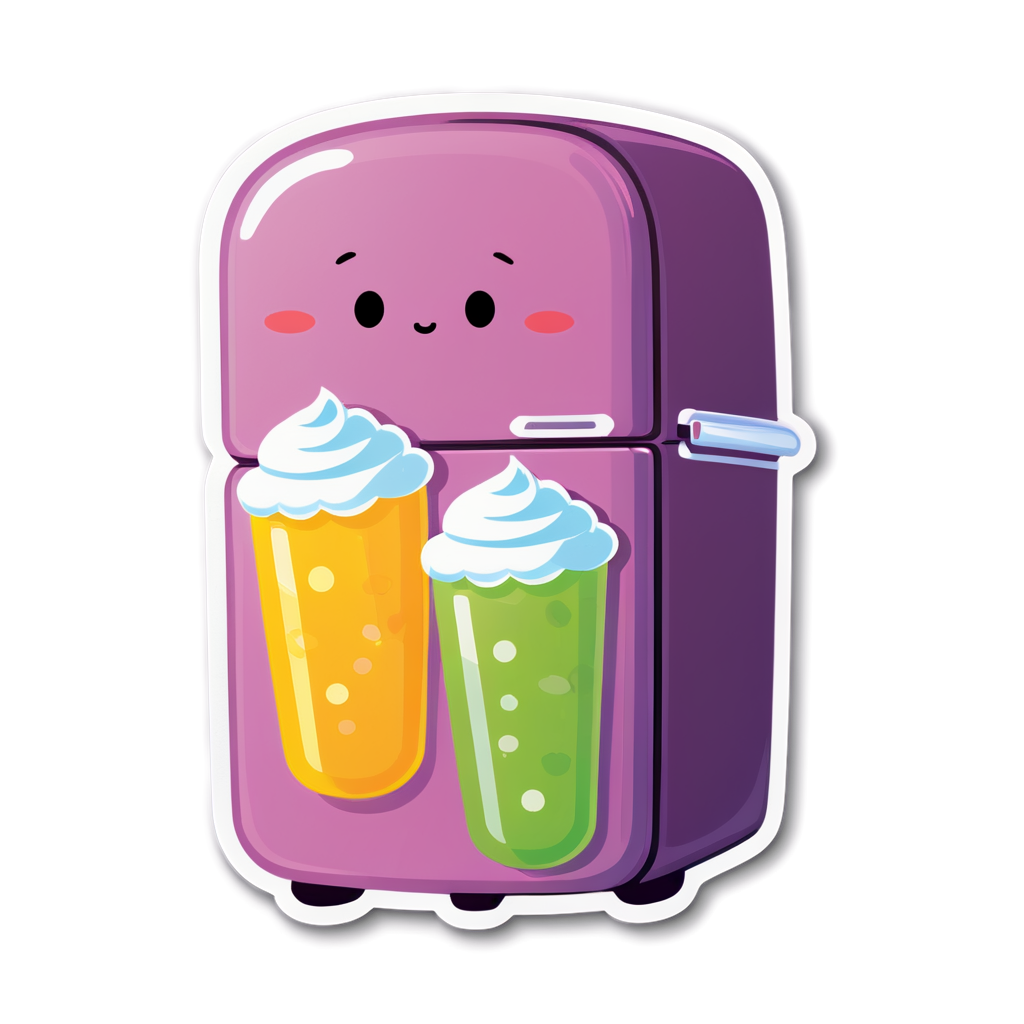 Cute Fridge Sticker