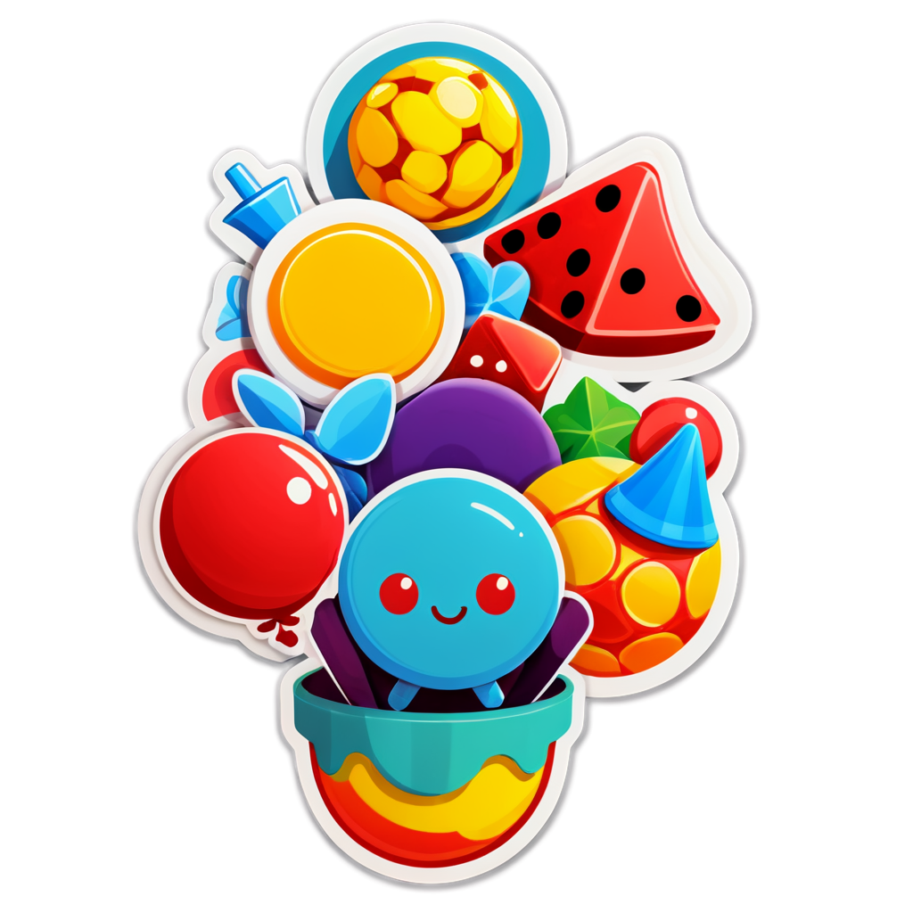 Cute Games Sticker