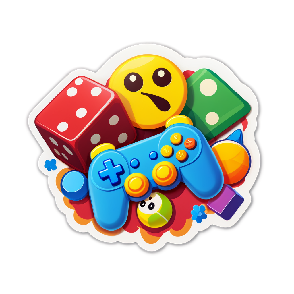 Cute Games Sticker