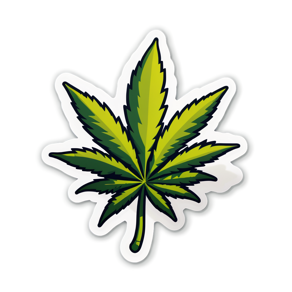 Cute Ganja Sticker