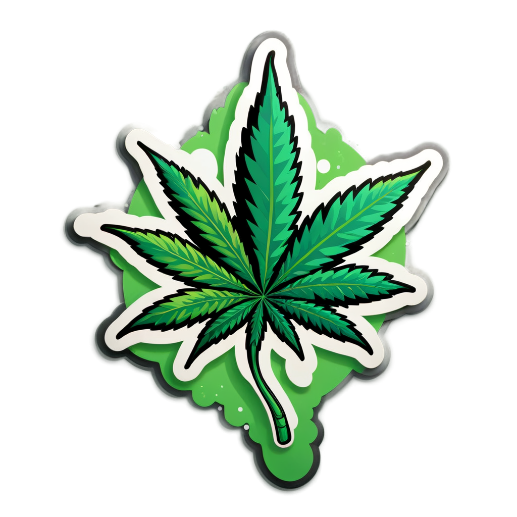 Cute Ganja Sticker