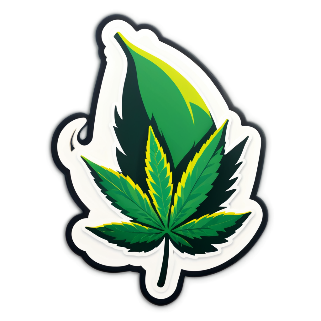 Cute Ganja Sticker