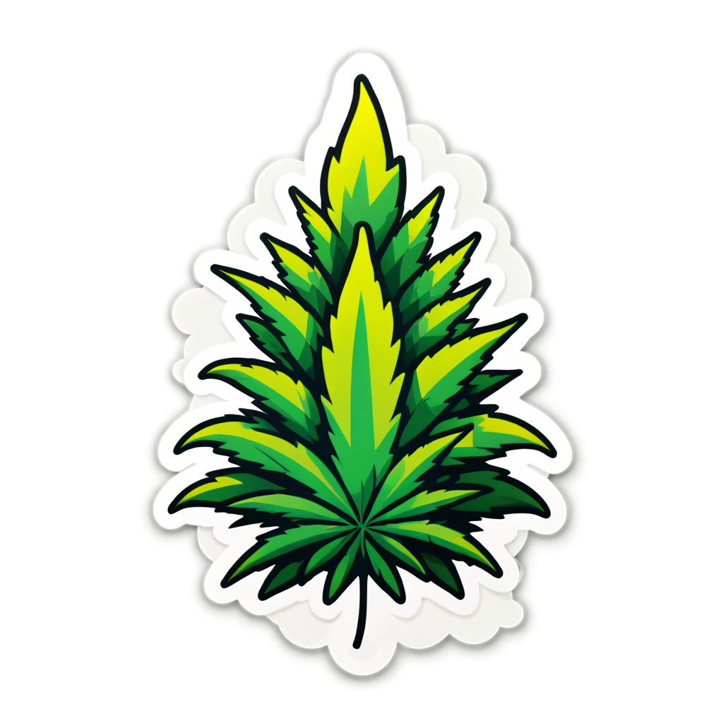 Cute Ganja Sticker