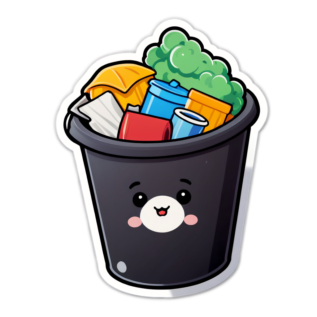 Cute Garbage Sticker