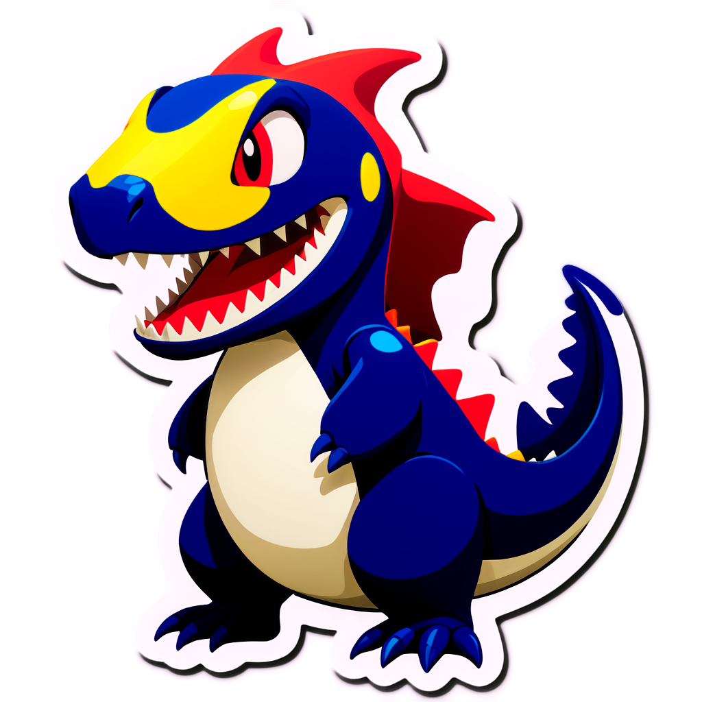 Garchomp Sticker Ideas