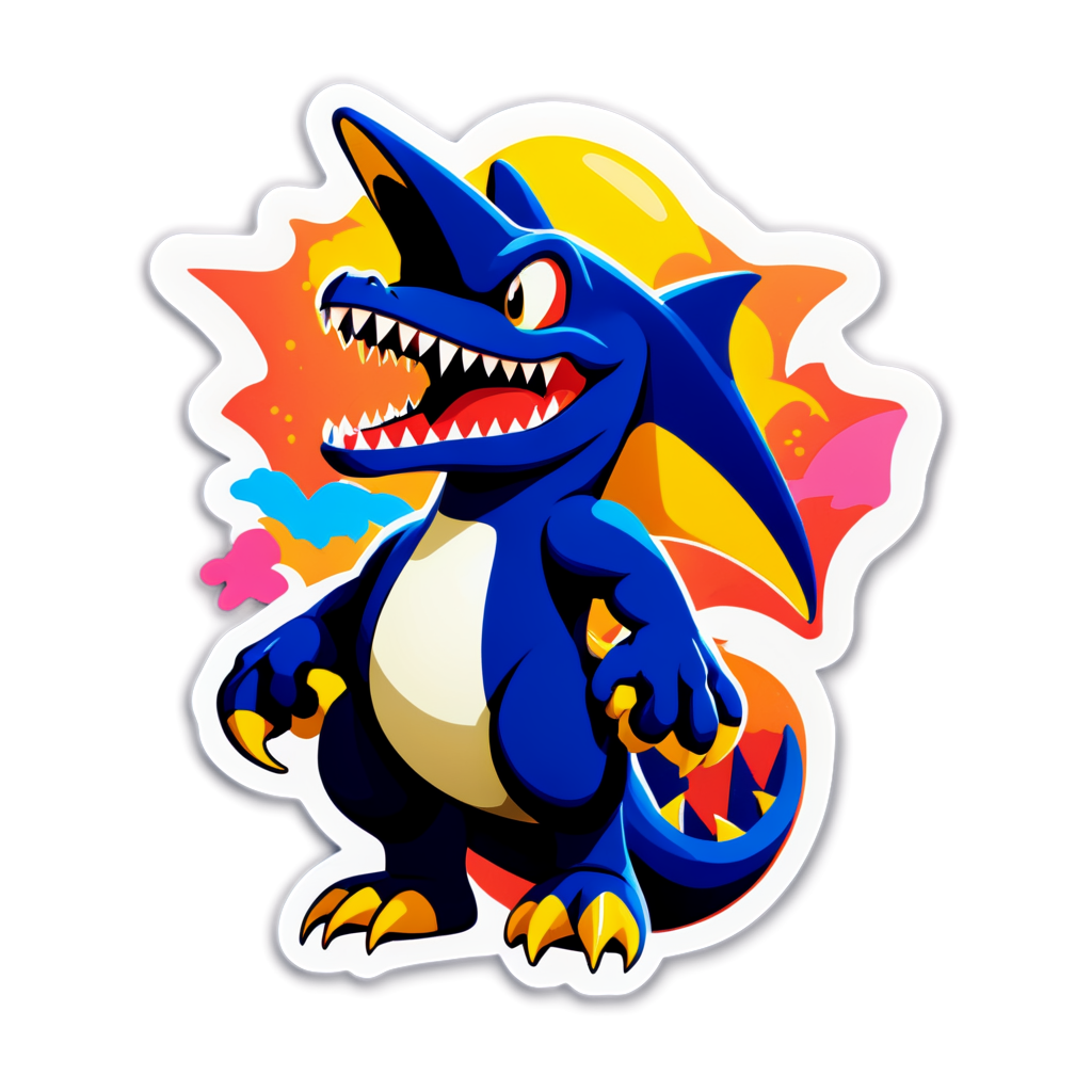 Garchomp Sticker Ideas