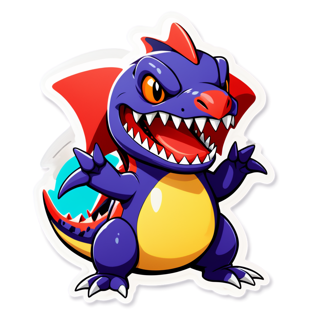 Garchomp Sticker Ideas