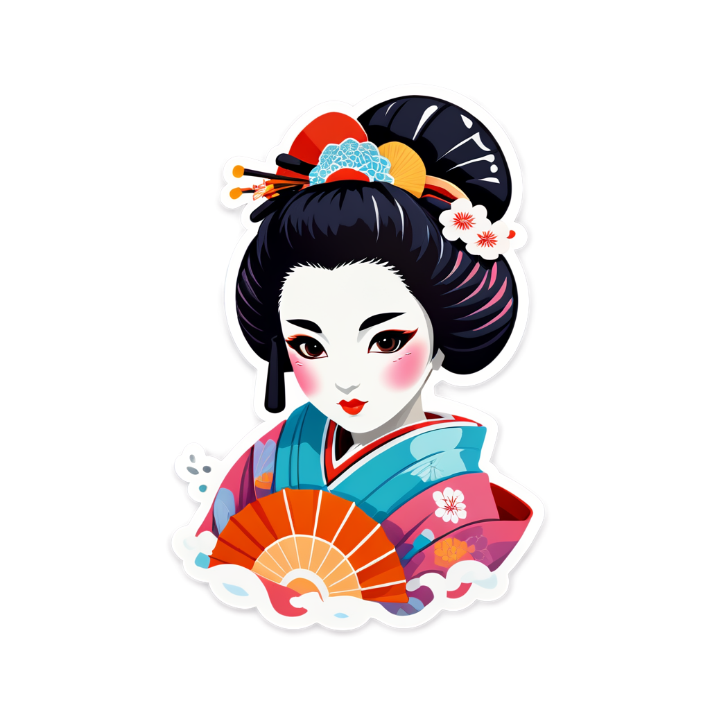 Geisha Sticker Collection