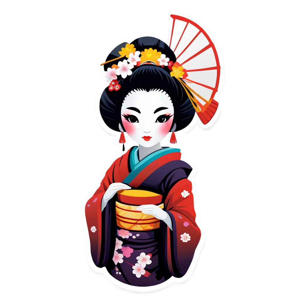 Geisha Sticker Kit