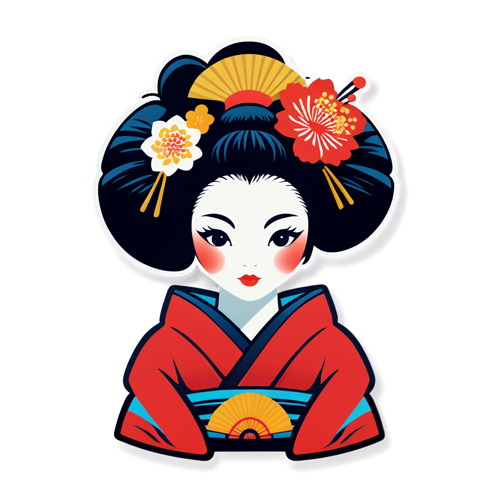 Geisha Sticker Kit