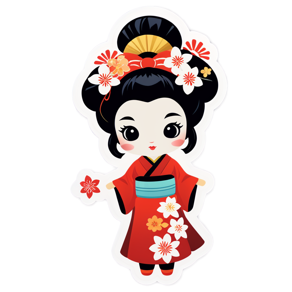 Geisha Sticker Ideas