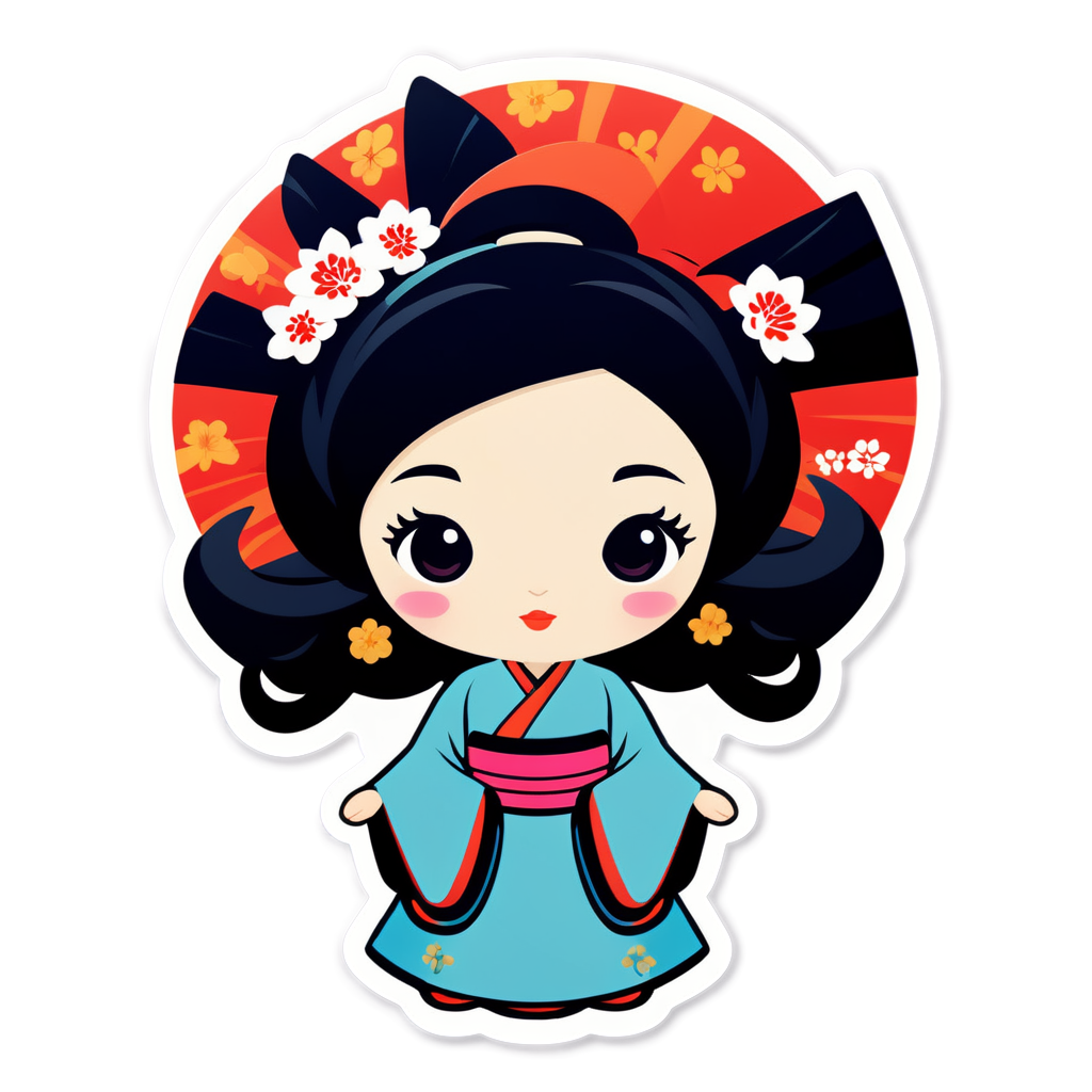 Geisha Sticker Ideas