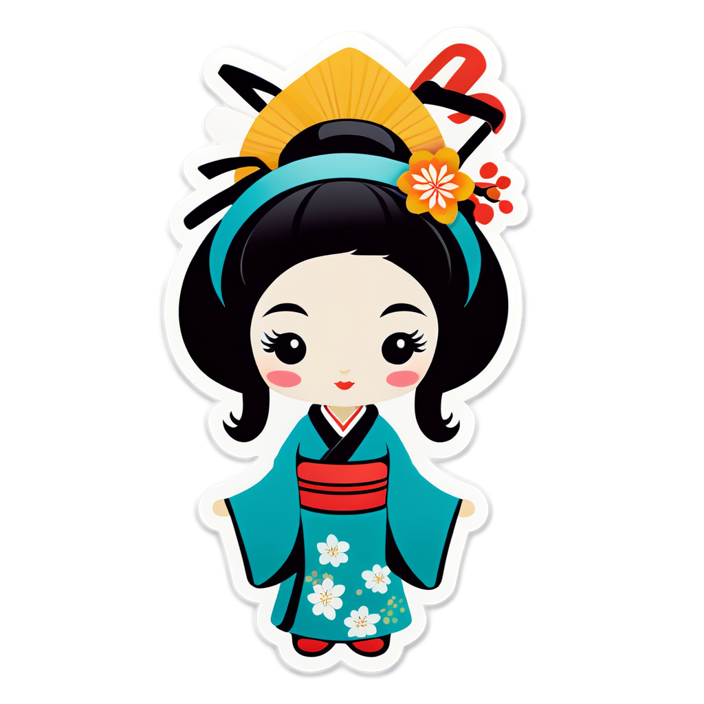 Geisha Sticker Ideas