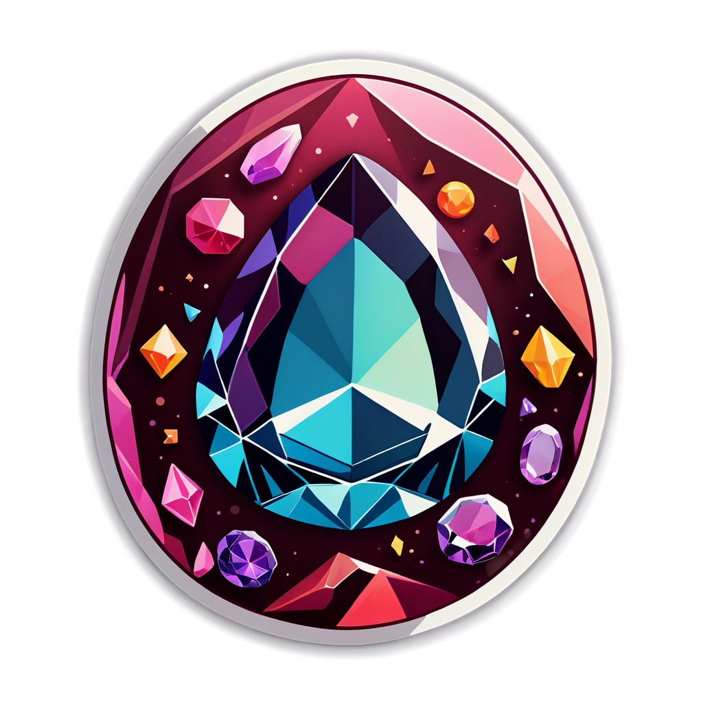 Cute Gemstone Sticker