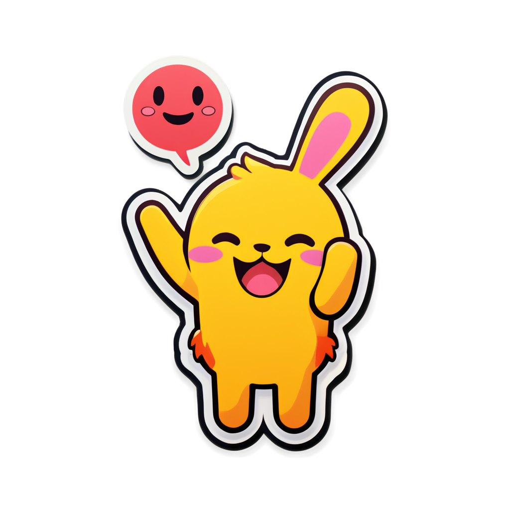 Cute Gesture Sticker