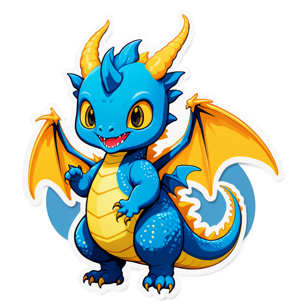 Cute Ghidorah Sticker