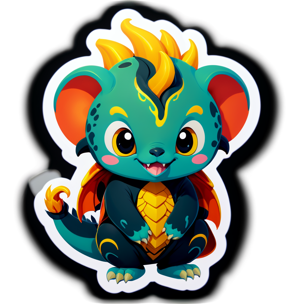 Cute Ghidra Sticker