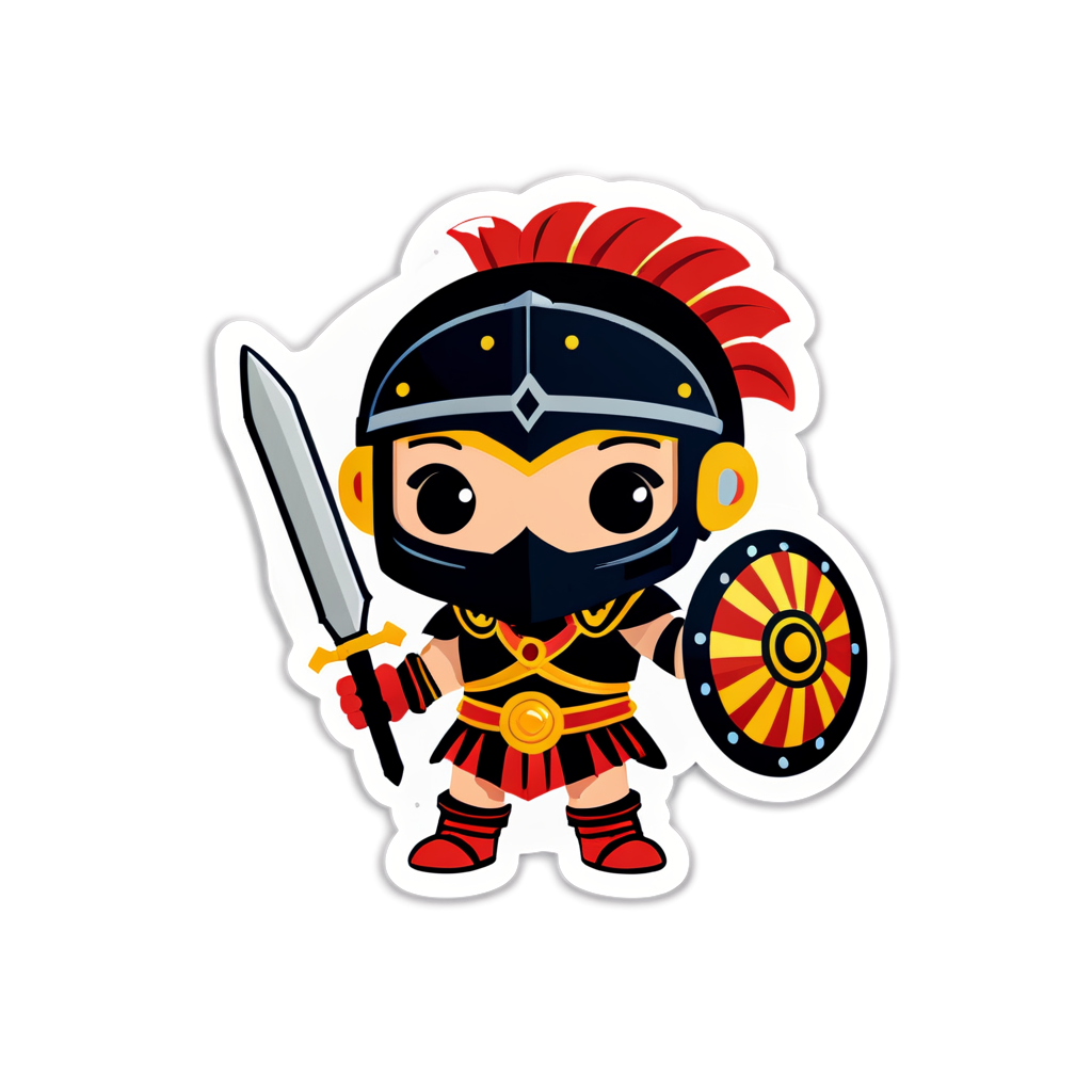 Cute Gladiator Sticker