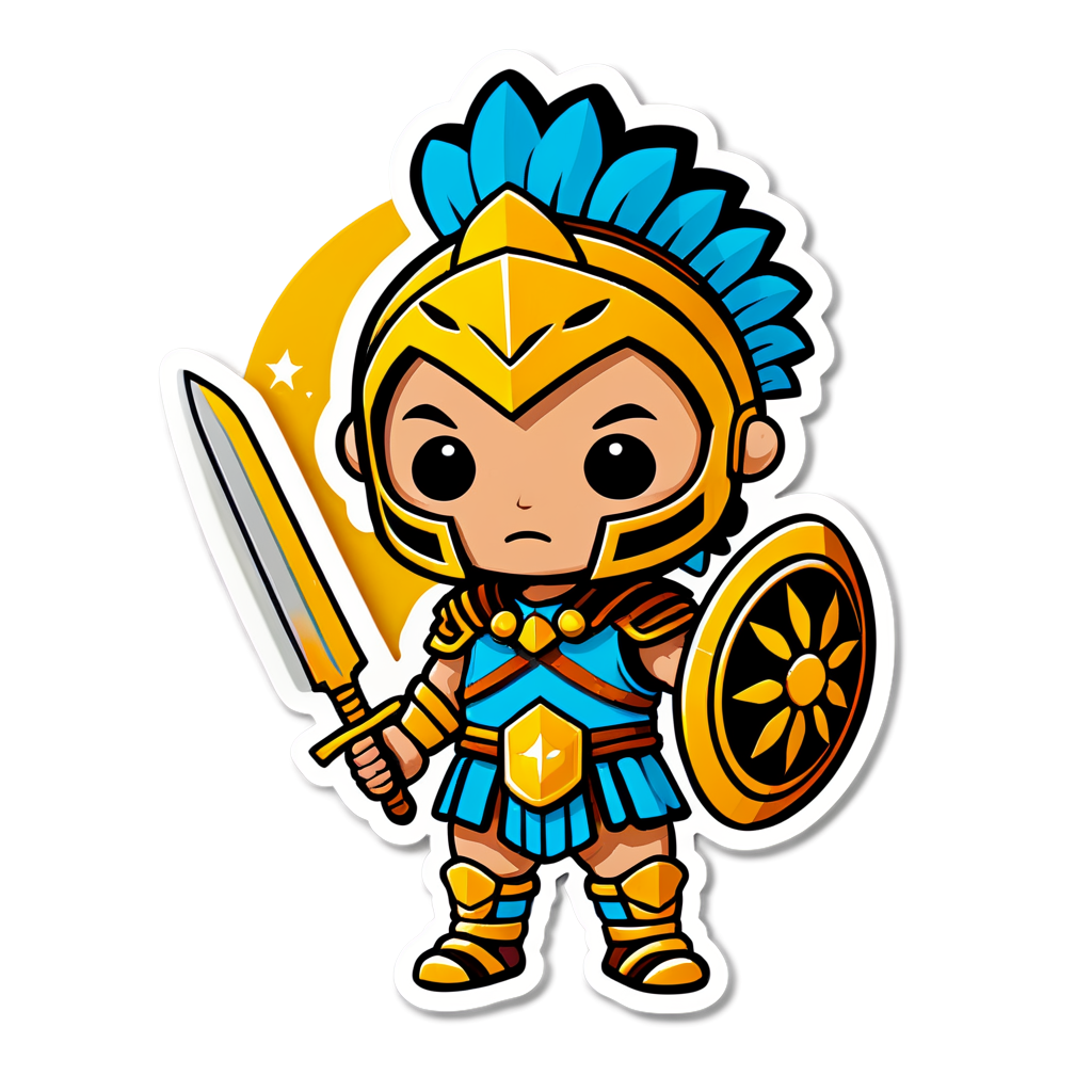 Cute Gladiator Sticker