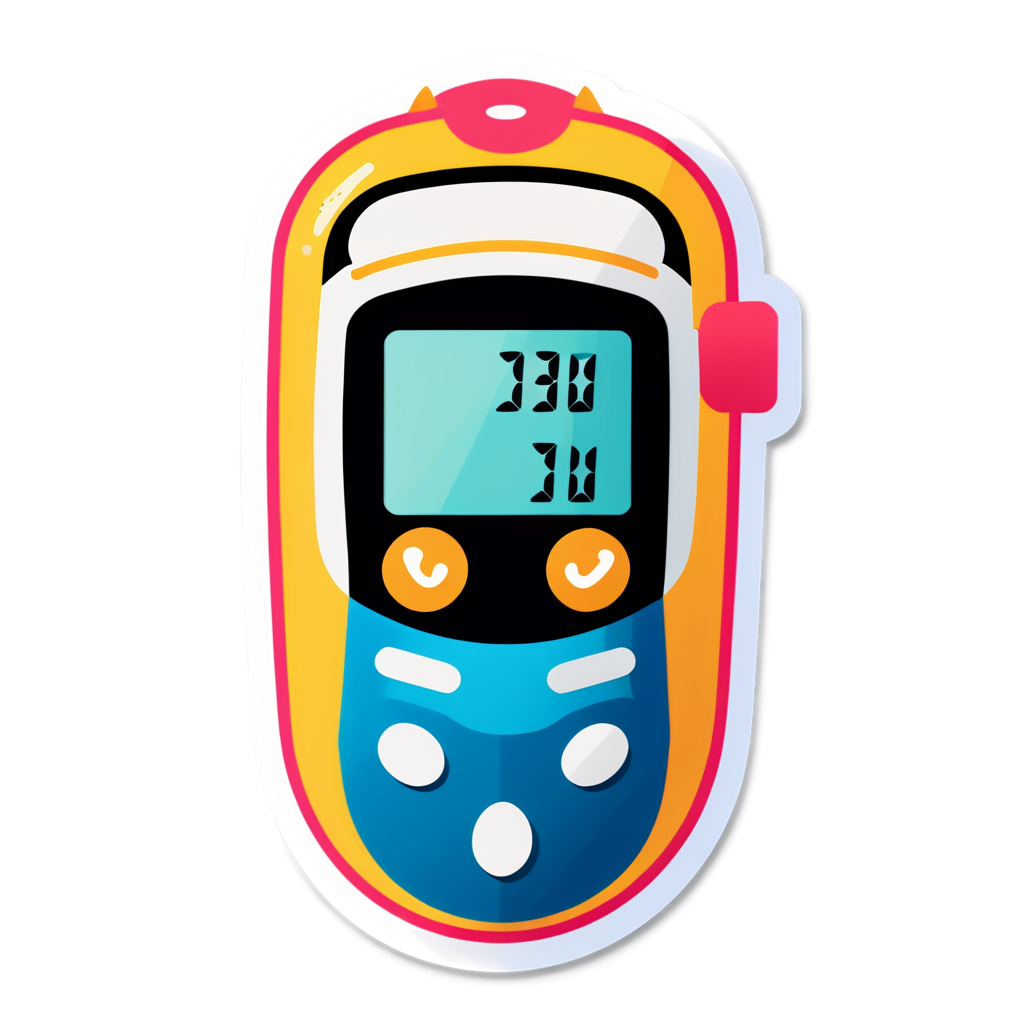 Cute Glucometer Sticker