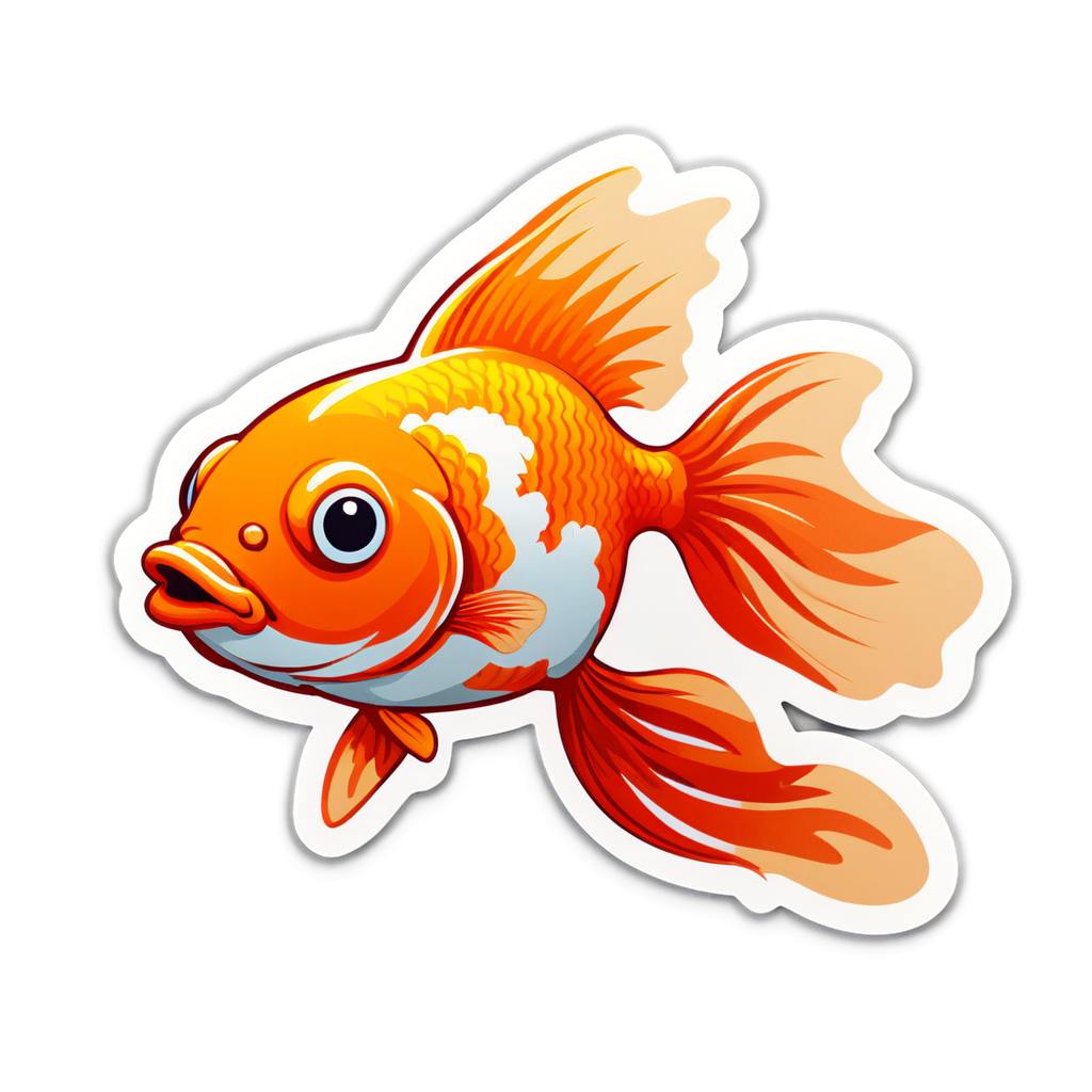 Cute Goldfish Sticker