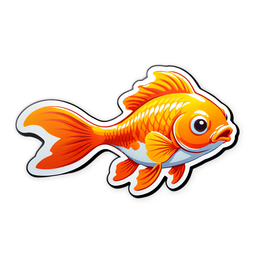 Cute Goldfish Sticker