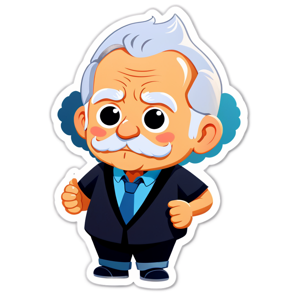 Cute Grandpa Sticker