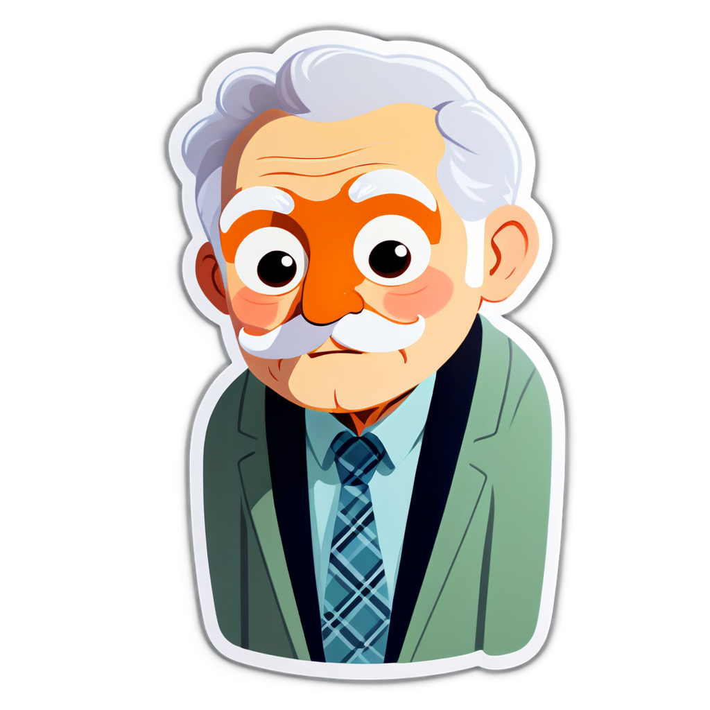 Cute Grandpa Sticker