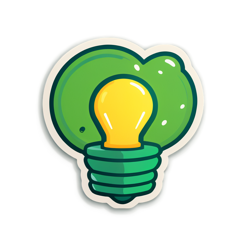 Cute Greenlights Sticker