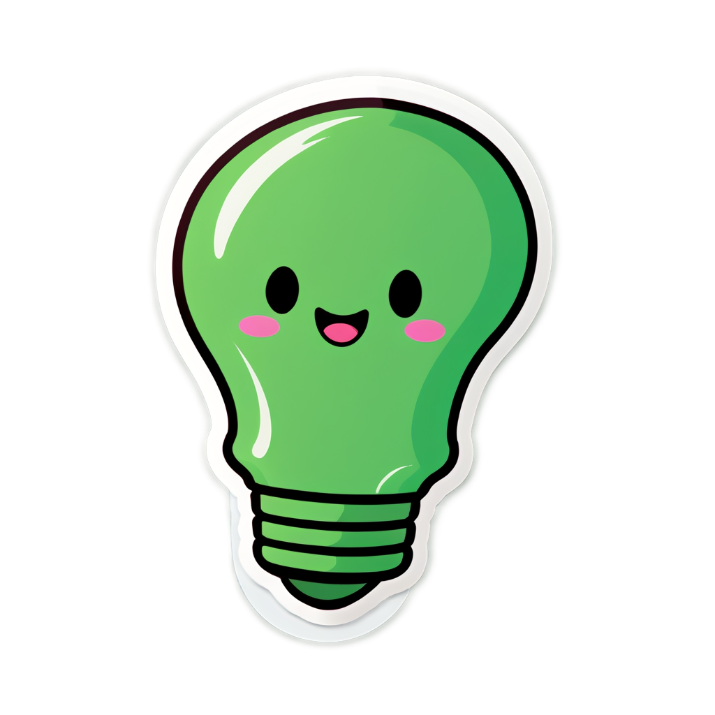 Cute Greenlights Sticker