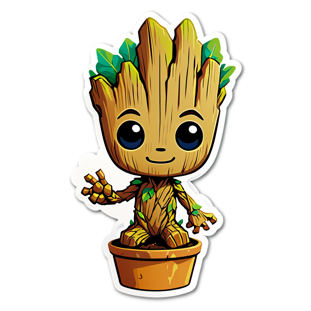 Cute Groot Sticker