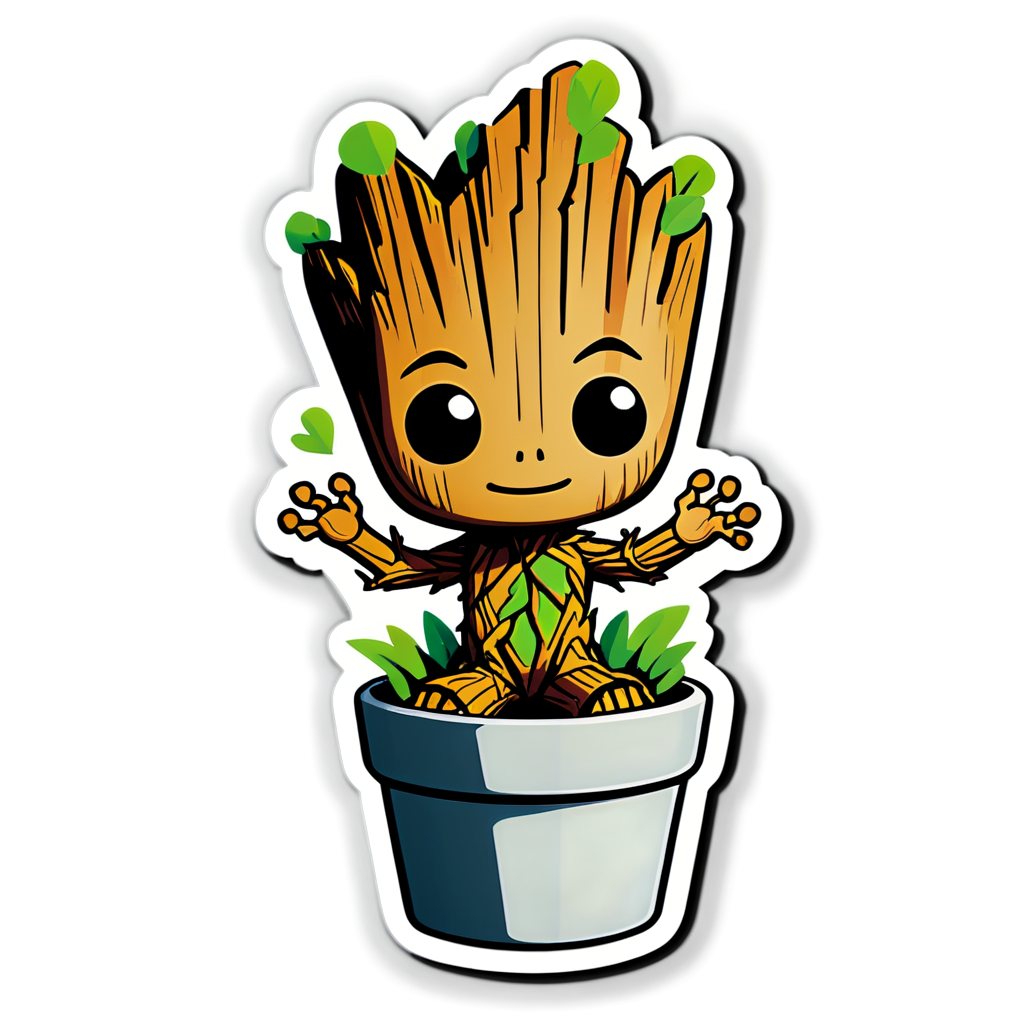 Cute Groot Sticker