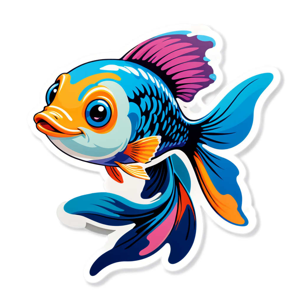 Cute Guppies Sticker