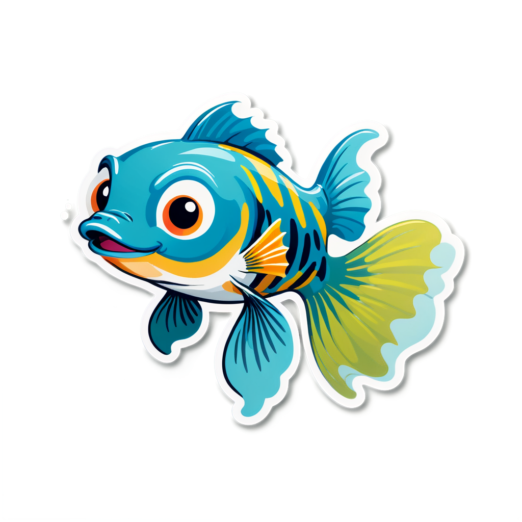 Cute Guppies Sticker