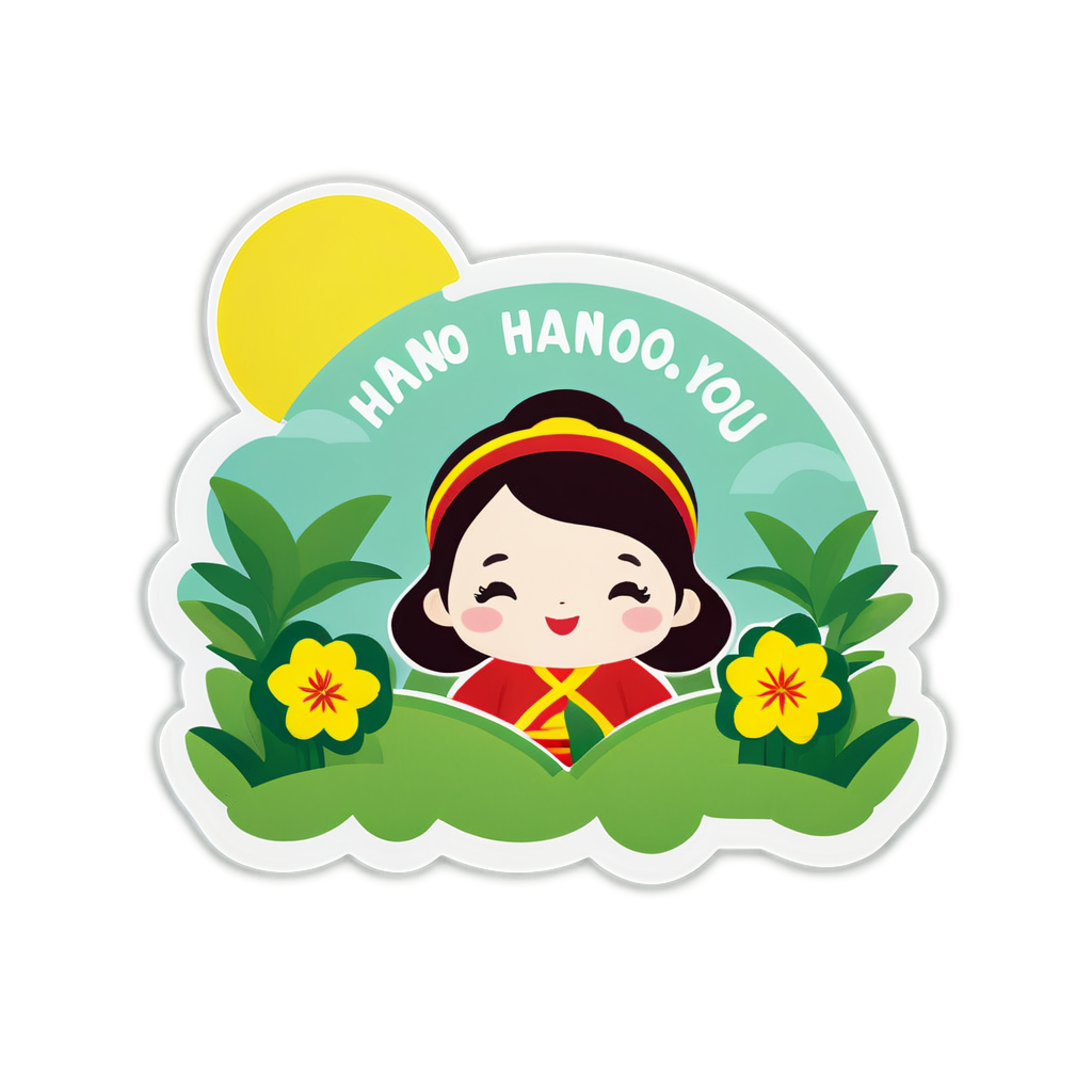 Cute Hanoi Sticker