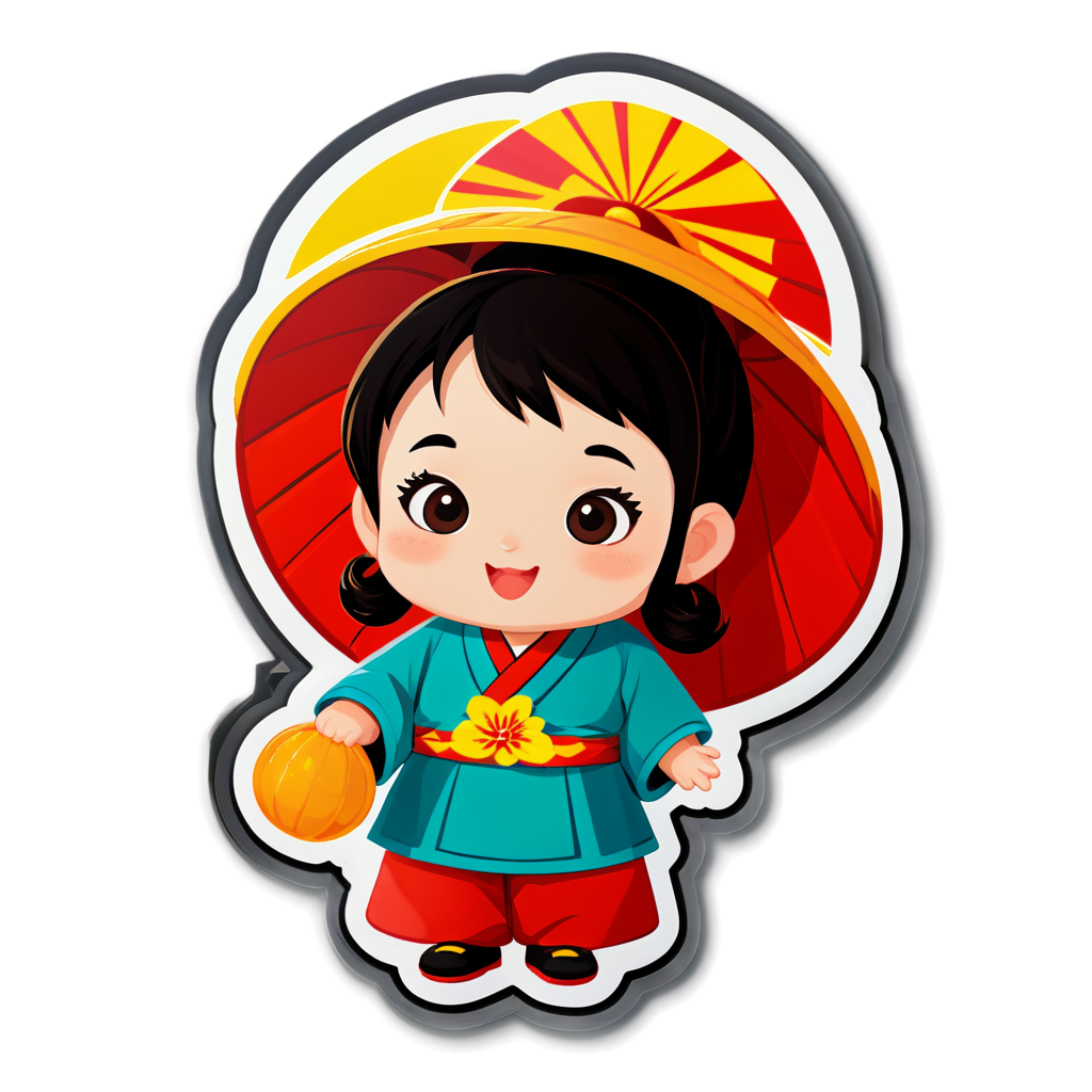 Cute Hanoi Sticker