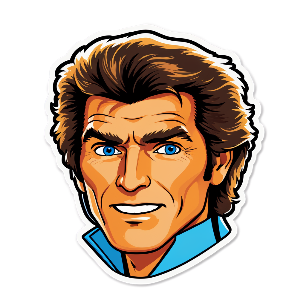 Cute Hasselhoff Sticker