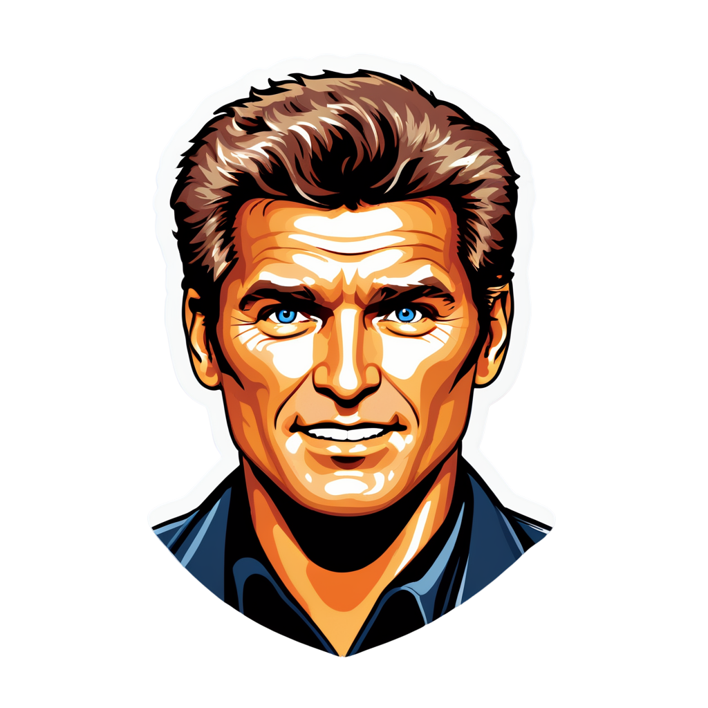 Cute Hasselhoff Sticker