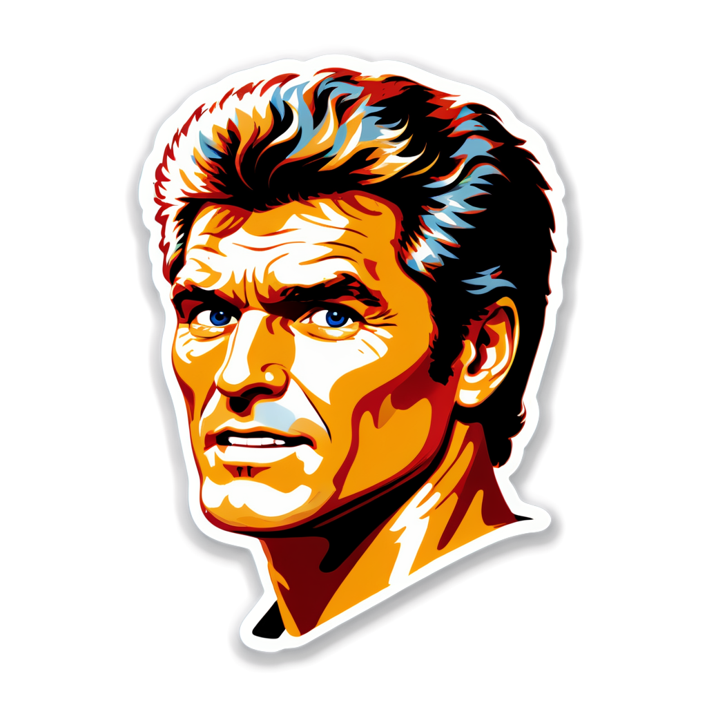 Cute Hasselhoff Sticker