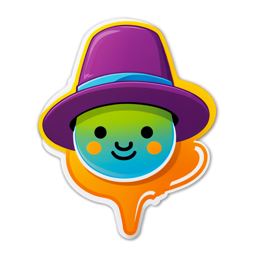 Cute Hat Sticker