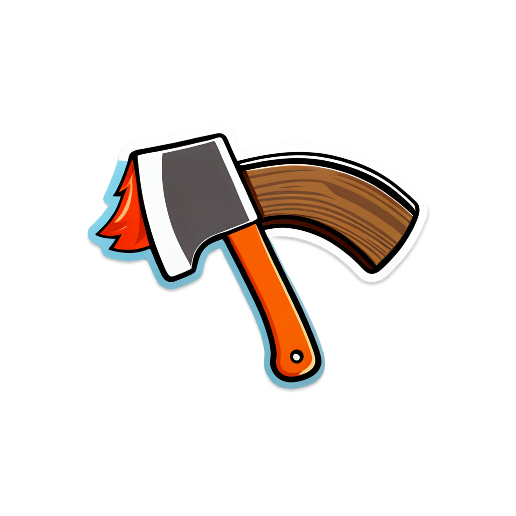 Cute Hatchet Sticker