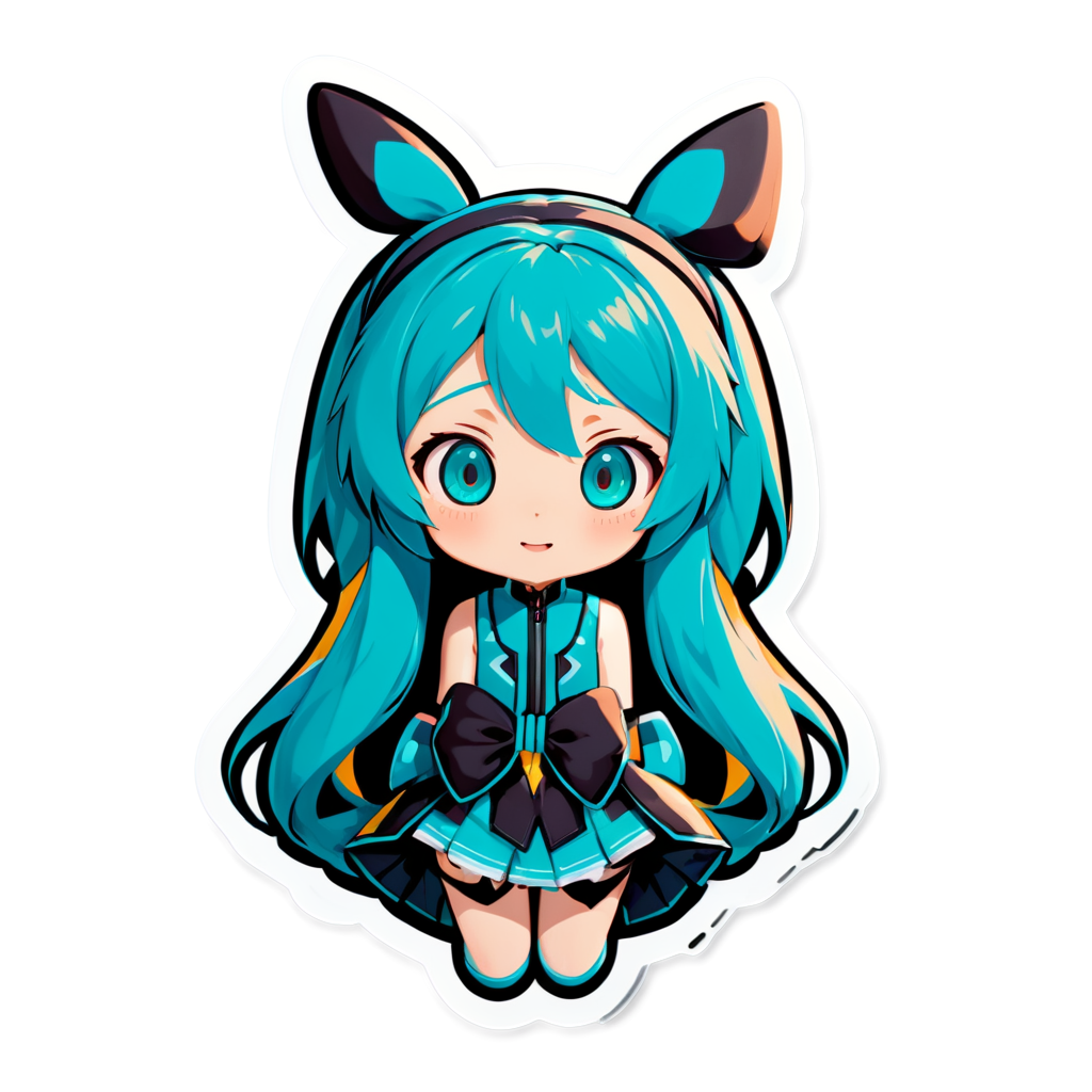 Cute Hatsune Sticker