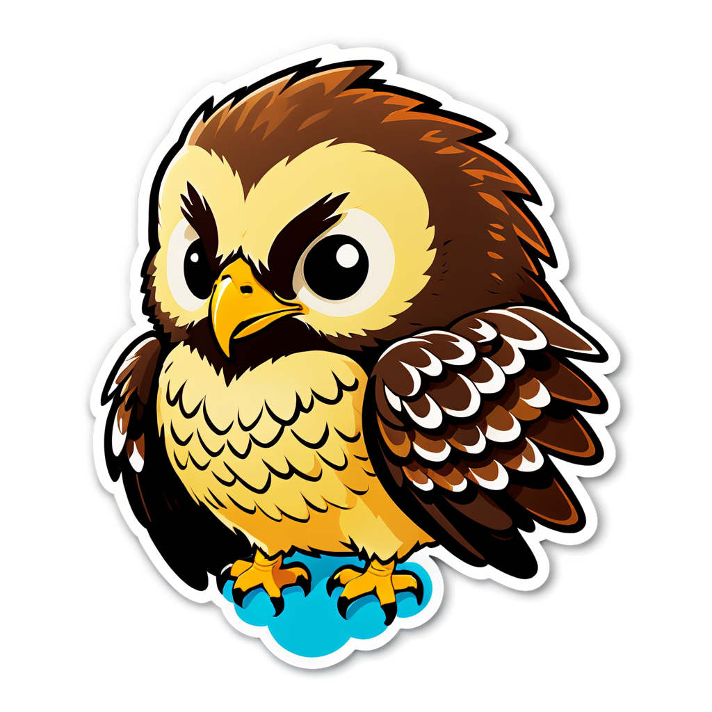 Cute Hawks Sticker