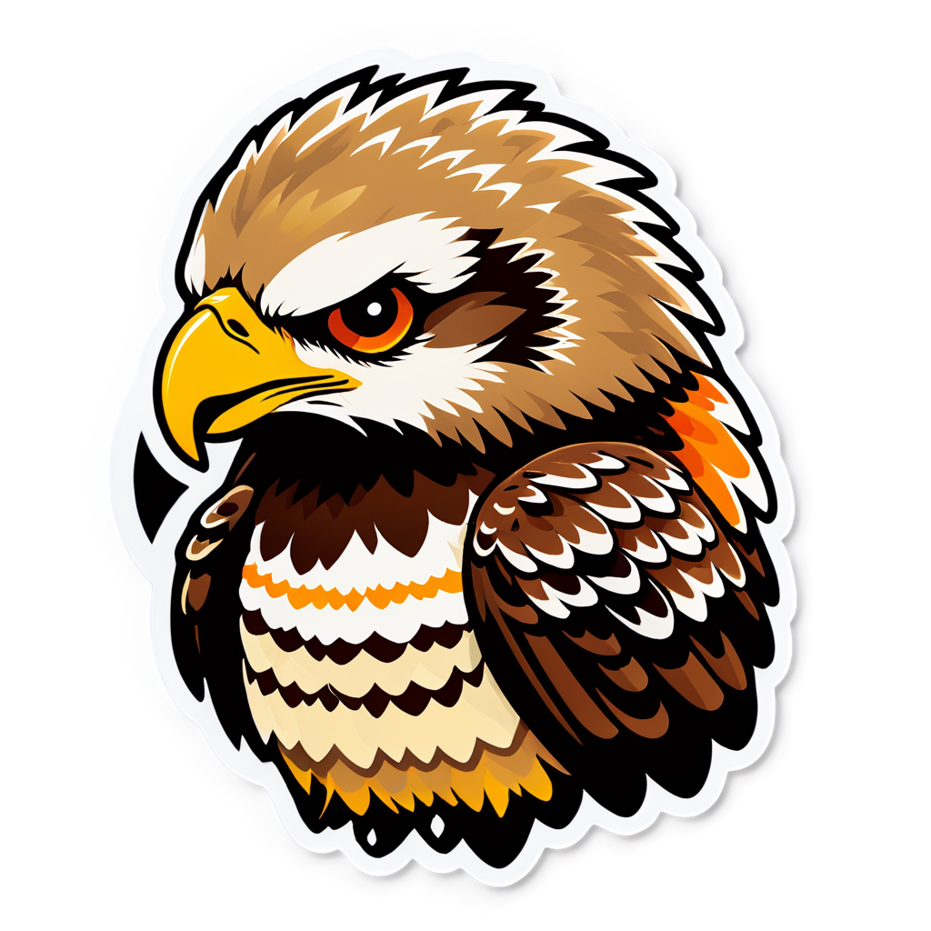 Cute Hawks Sticker