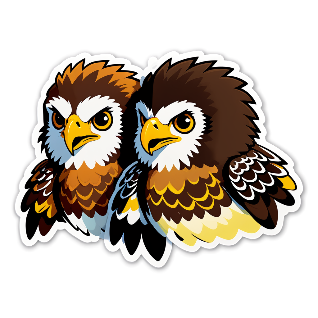 Cute Hawks Sticker